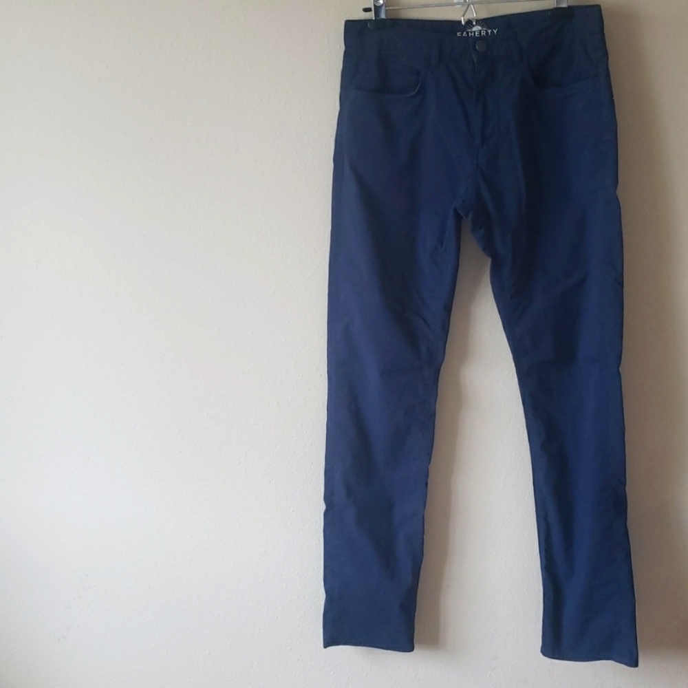 Faherty Mens Movement 5 Pocket Pants